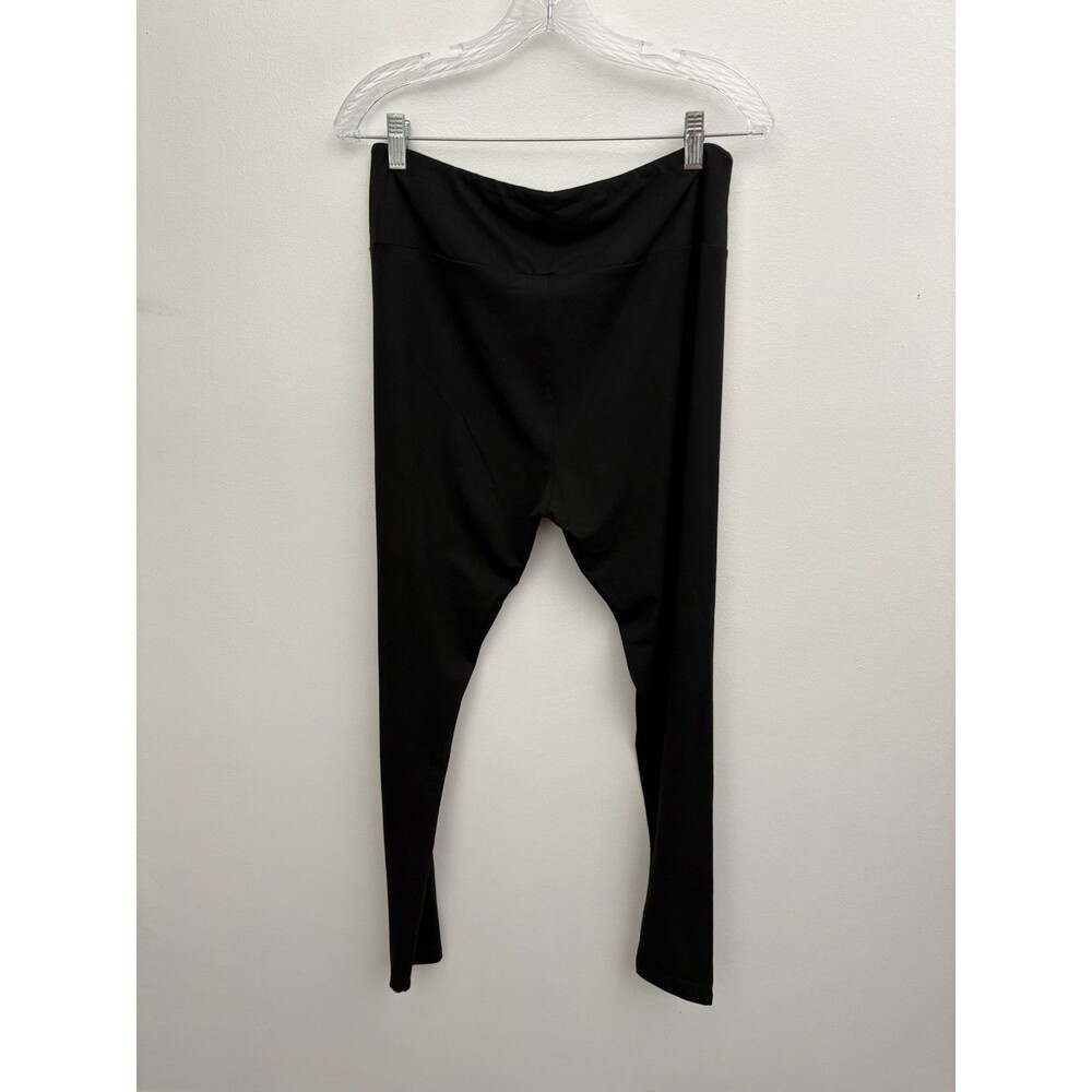 Dibaolong Women’s Black Leggings Pants Size 2XL Elastic Waist